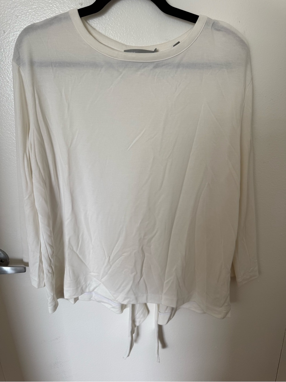 Gently Used Vince Long-Sleeve Tie-Back Top L